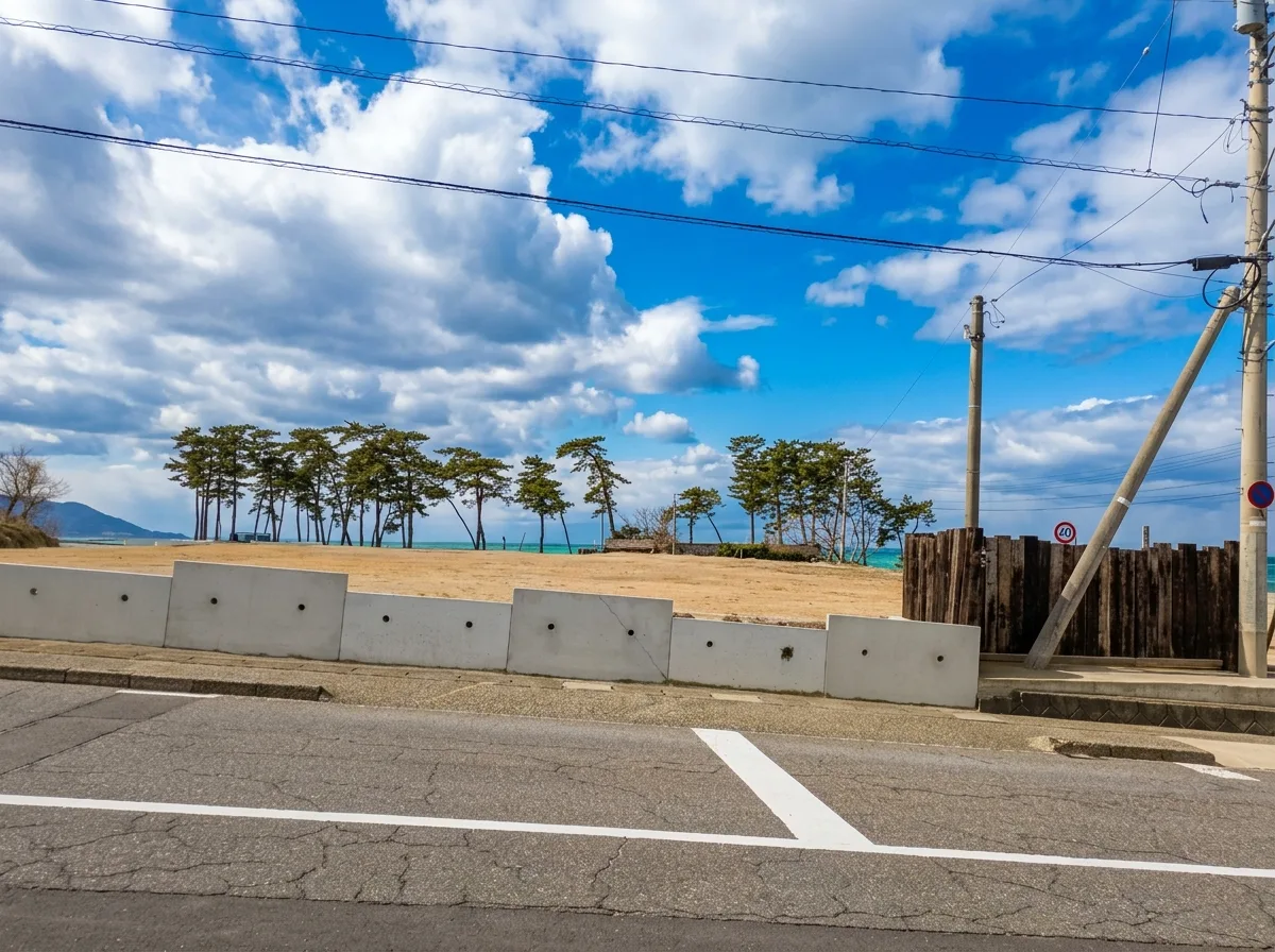 【土地】東尋坊至近 三国の花火と海岸線を一望できる景勝地